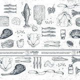 Lihapaperi yleispainatuksella 50x80cm - Kuatro