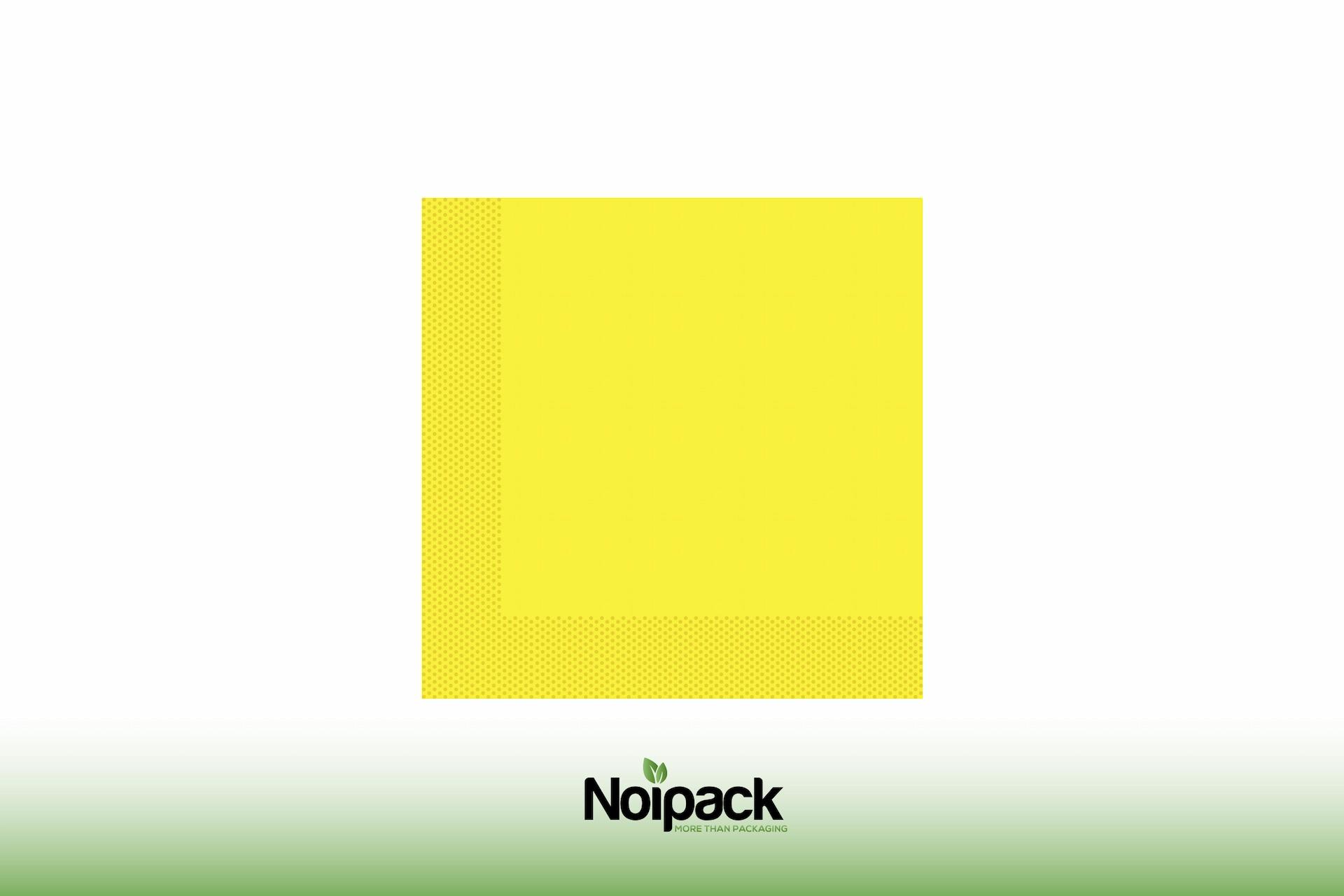 Napkin 33x33cm 1/4 fold (lemon yellow)