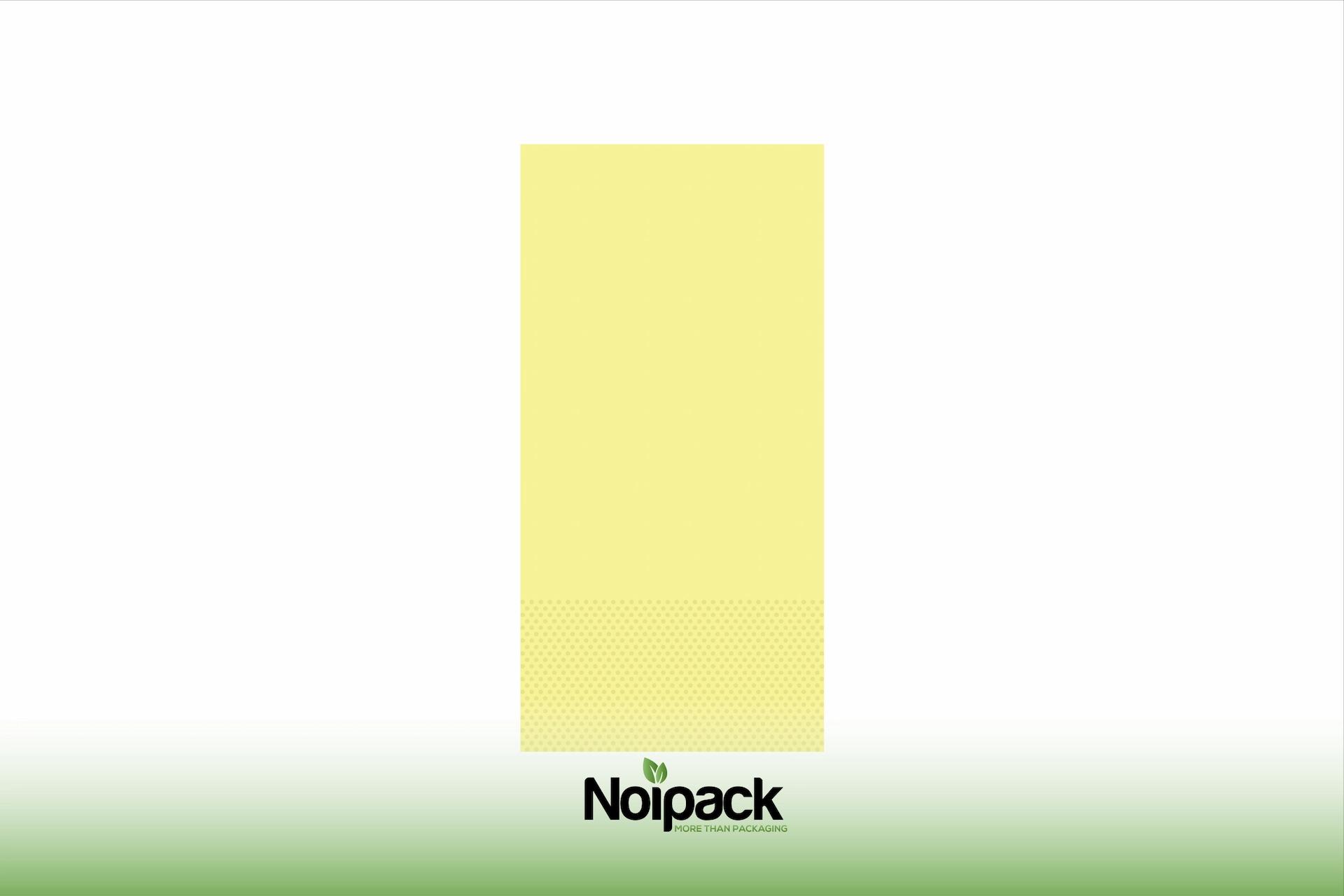 Napkin 40x40cm 1/8 fold (pastel yellow)