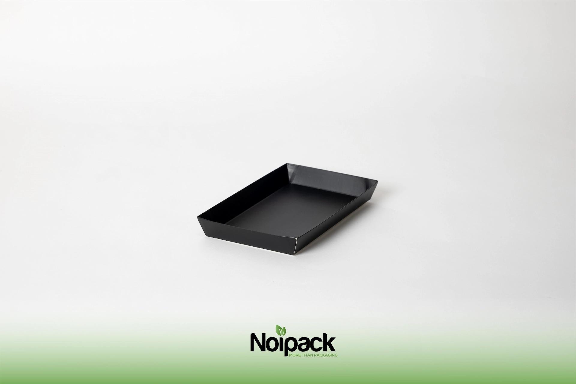 Carton sushi tray 13,5x22cm black