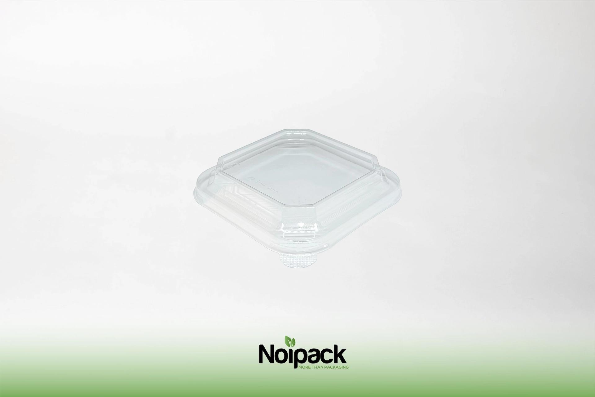 Noipack carton square bowl QUAD 400-500ml rPET lid