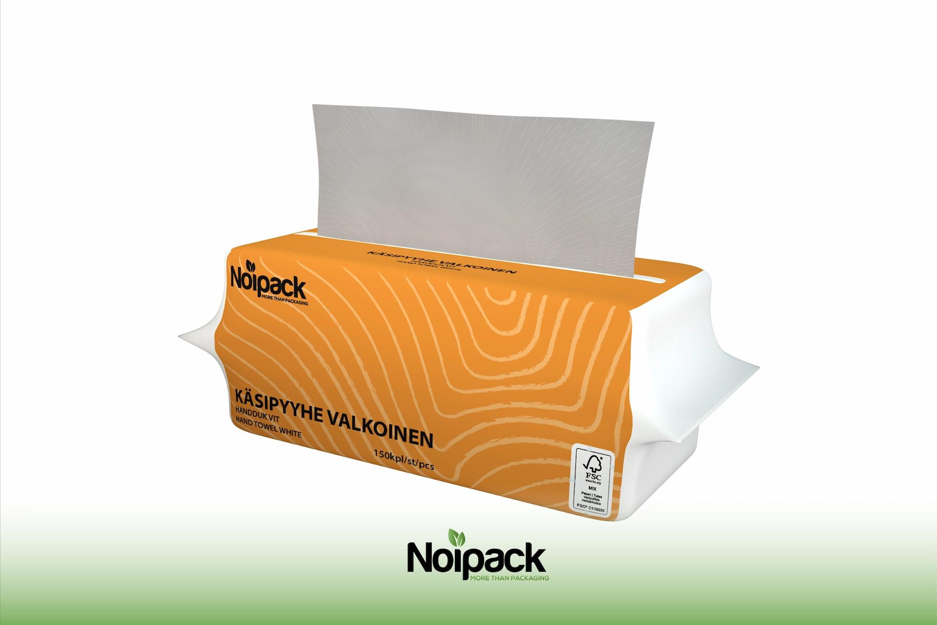 Noipack dispenser hand towel white 20,5x22cm V-fold