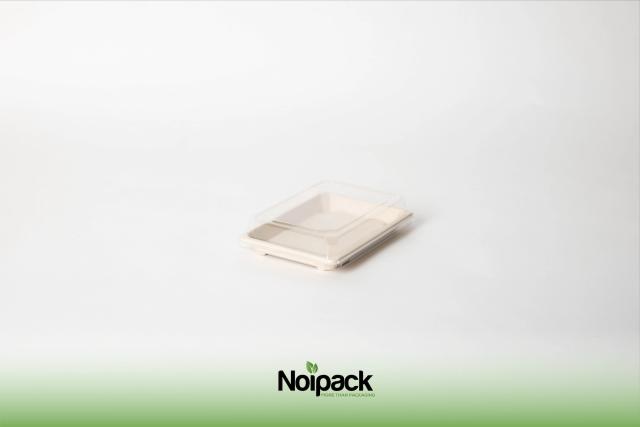 NoiBIO bagasse sushi tray 13x18,5cm (2)