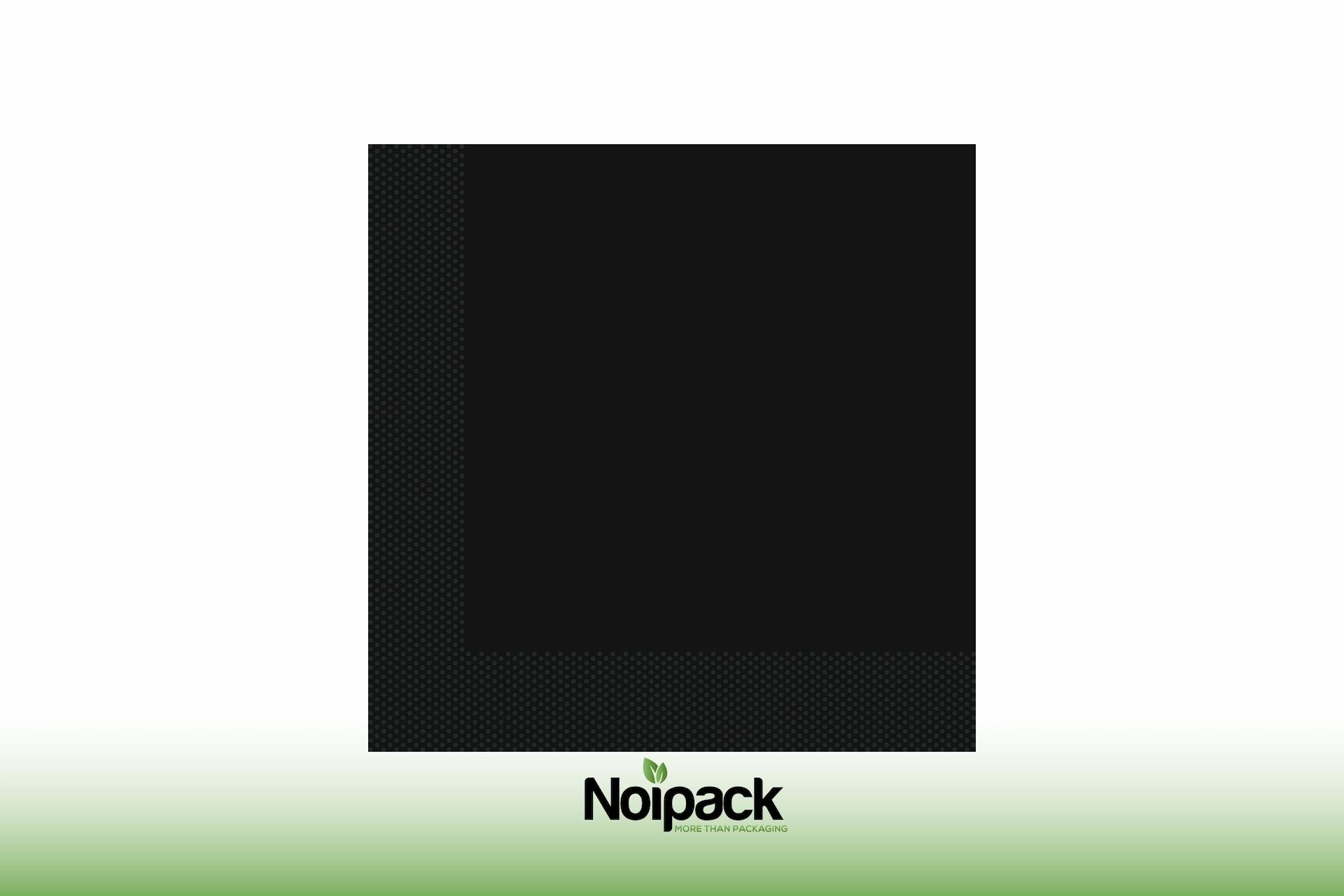 Napkin 40x40cm 1/4 fold (black)