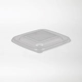 Dishy Neliskanttisen rasian kansi läpinäkyvä 250-500ml rPET (125x125mm) - Kuatro