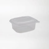 Hotty neliskanttinen saranakansirasia läpinäkyvä 500ml PP-muovi - Kuatro