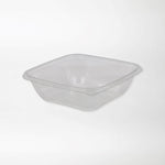 Neliskanttisen rasian pohja läpinäkyvä 1000ml rPET (190x190x56mm) - Kuatro