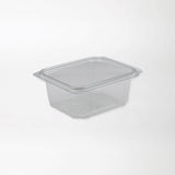 Recty neliskanttinen saranakansirasia läpinäkyvä 500ml rPET - Kuatro