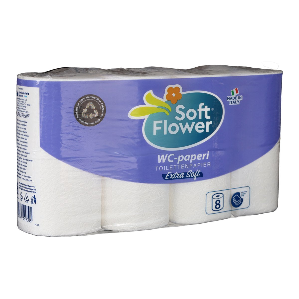 Soft Flower WC-paperi 3-kertainen 120x97mm
